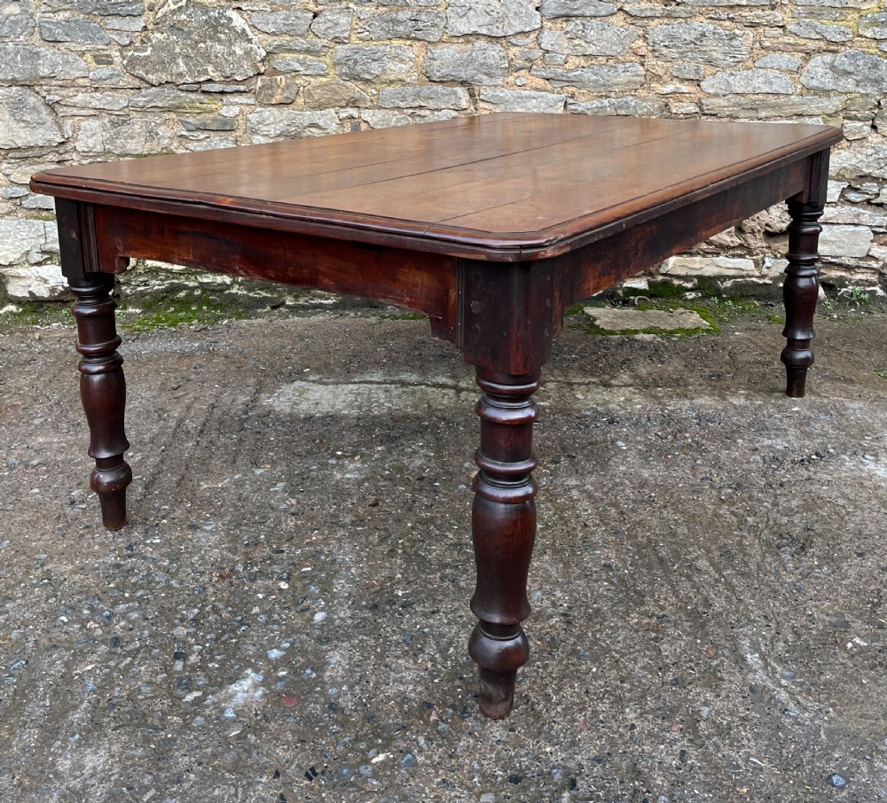Victorian Oak Dining Table View VI