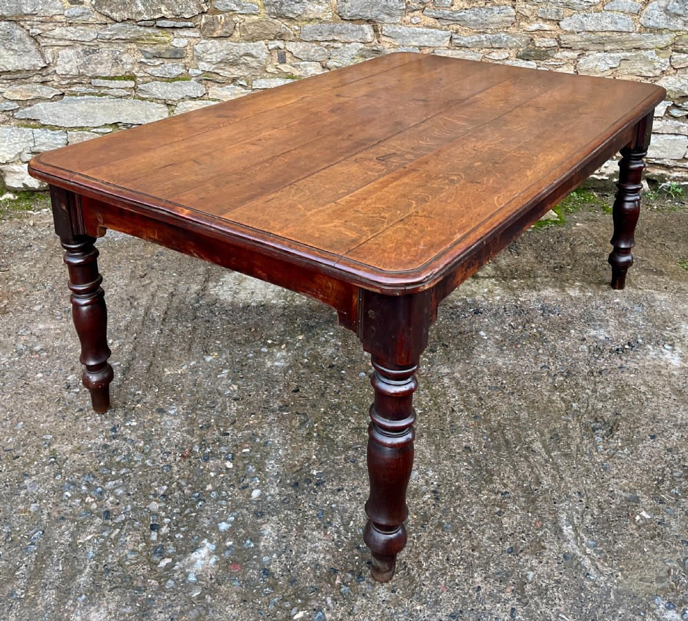 Victorian Oak Dining Table View VII