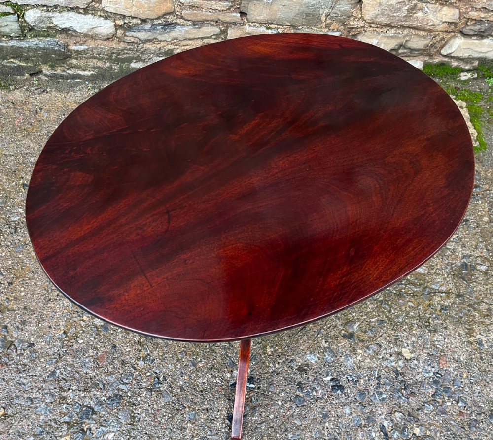 Regency Mahogany Oval Wine Table View VII