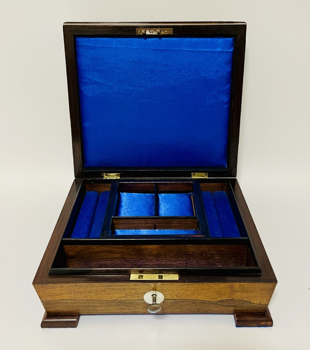 Antique Rosewood Jewellery Box