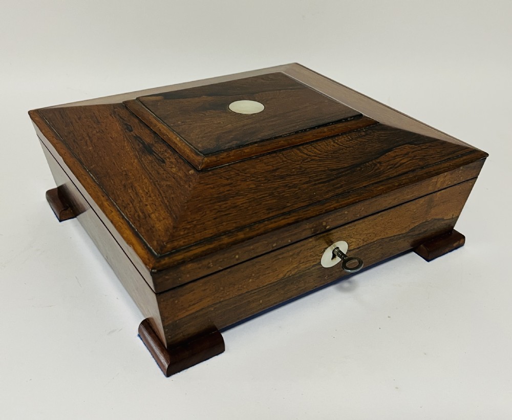 Antique Rosewood Jewellery Box View XII