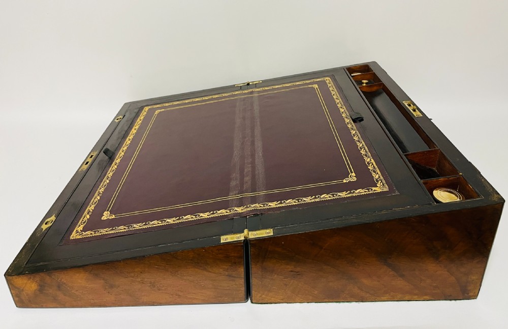 Victorian Walnut Writing Slope with Secret Drawers View VI
