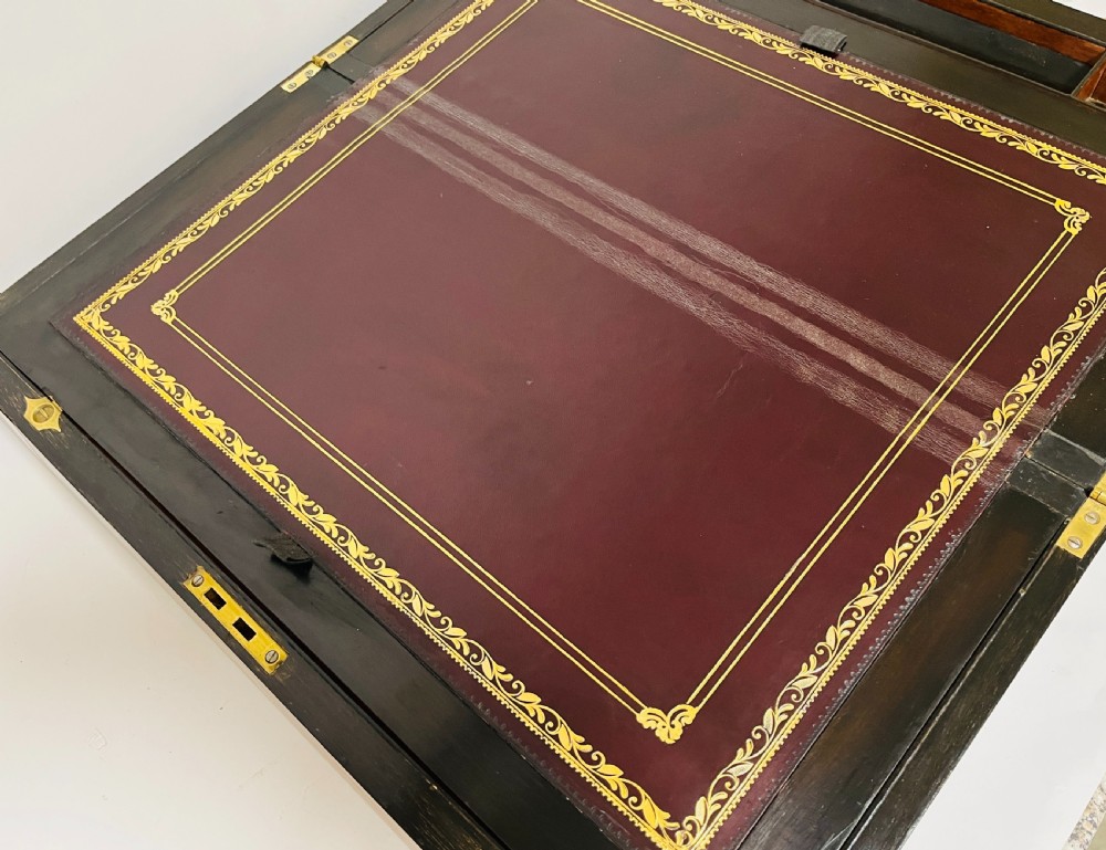 Victorian Walnut Writing Slope with Secret Drawers View VII