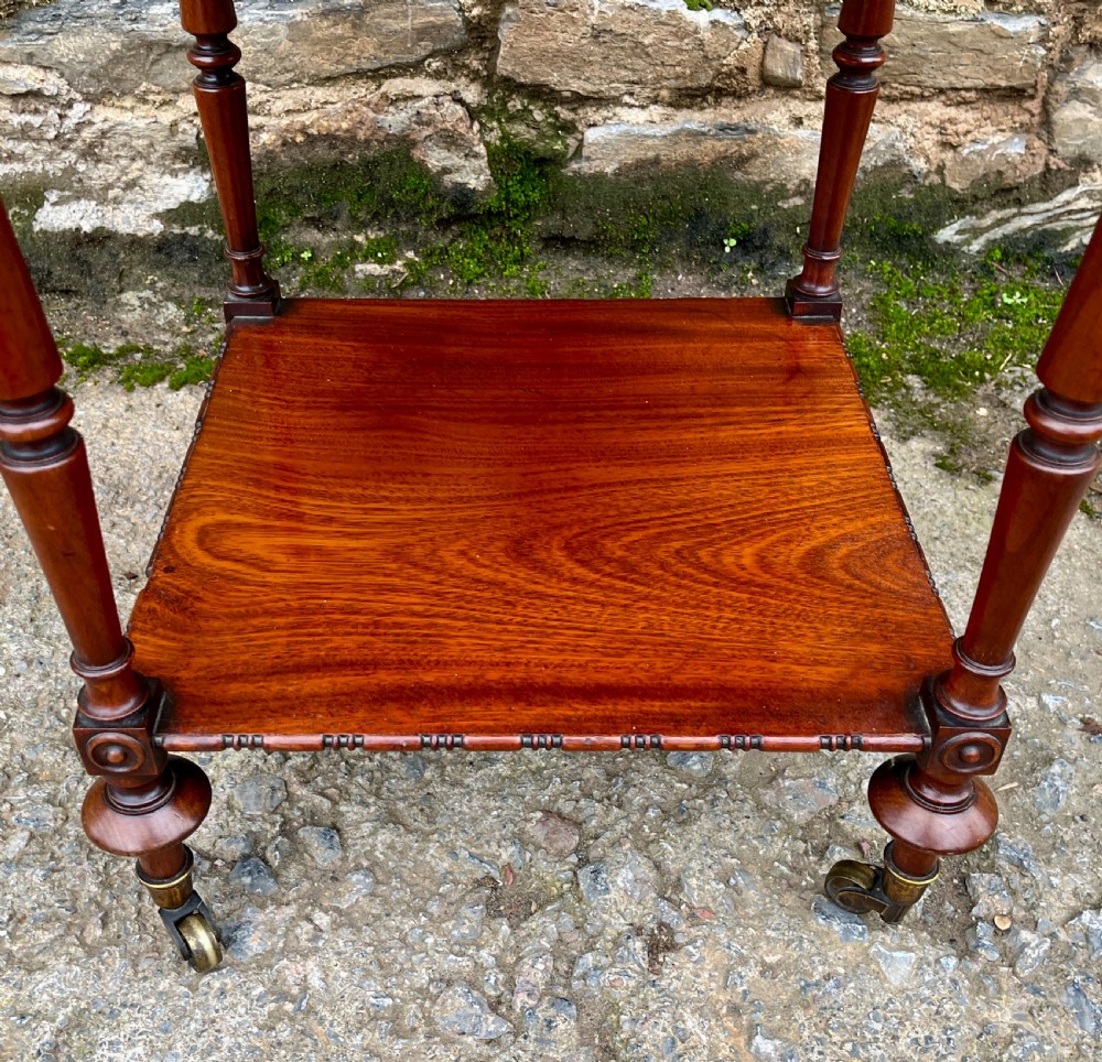 Small Regency Mahogany Whatnot View V