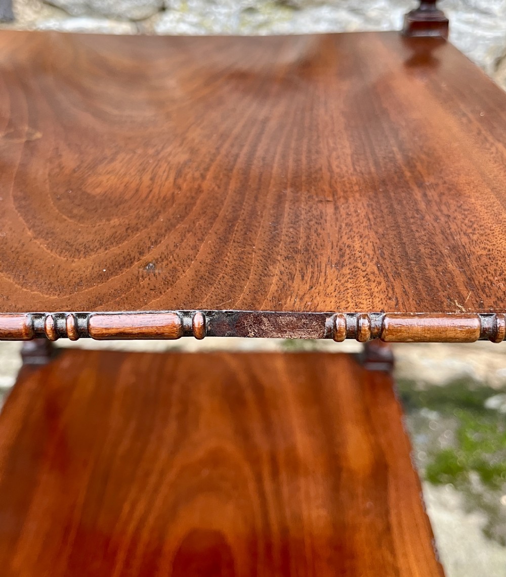 Small Regency Mahogany Whatnot View XII