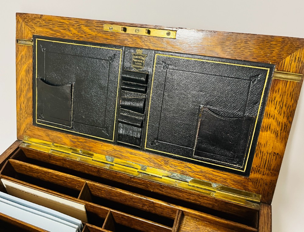 Large Victorian Oak Stationery Cabinet View IV