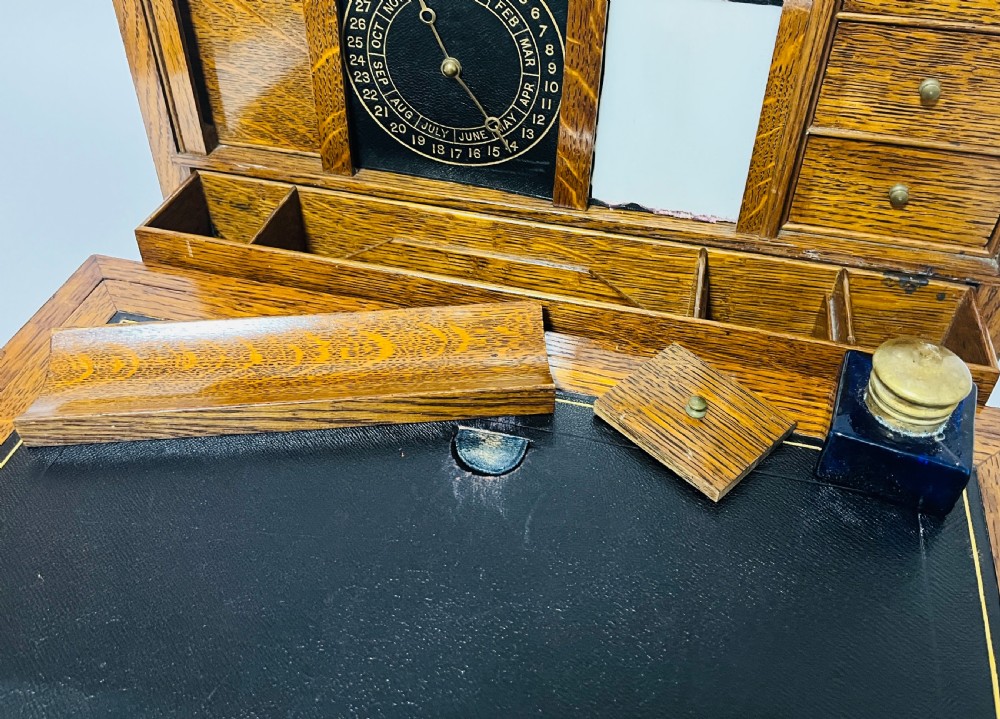 Large Victorian Oak Stationery Cabinet View V