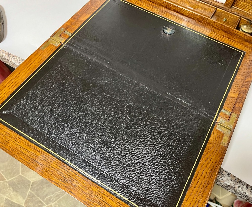 Large Victorian Oak Stationery Cabinet View VII
