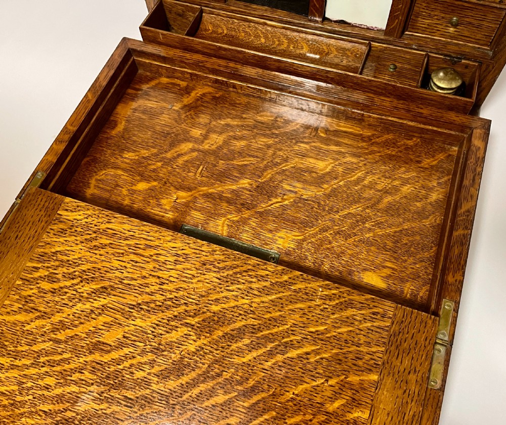 Large Victorian Oak Stationery Cabinet View VIII