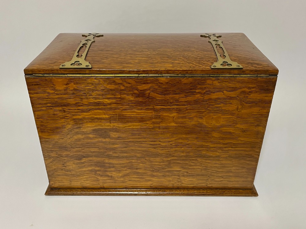 Large Victorian Oak Stationery Cabinet View XII