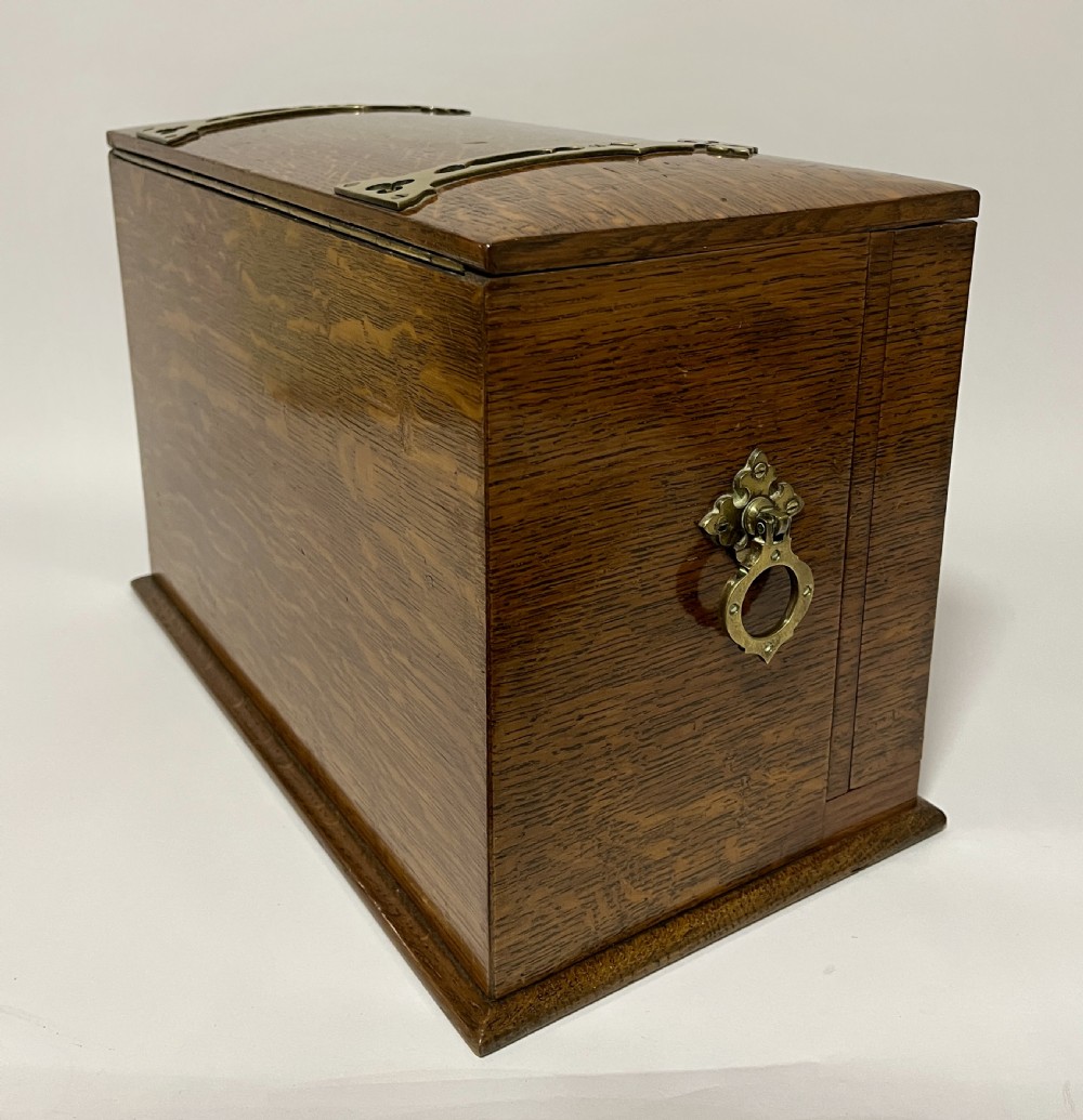 Large Victorian Oak Stationery Cabinet View XX