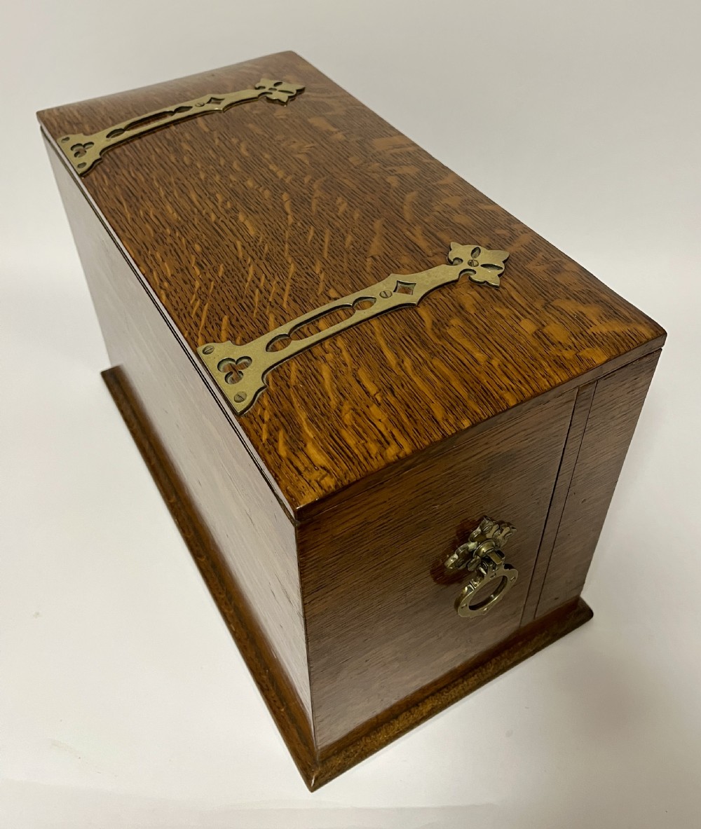 Large Victorian Oak Stationery Cabinet View XXI