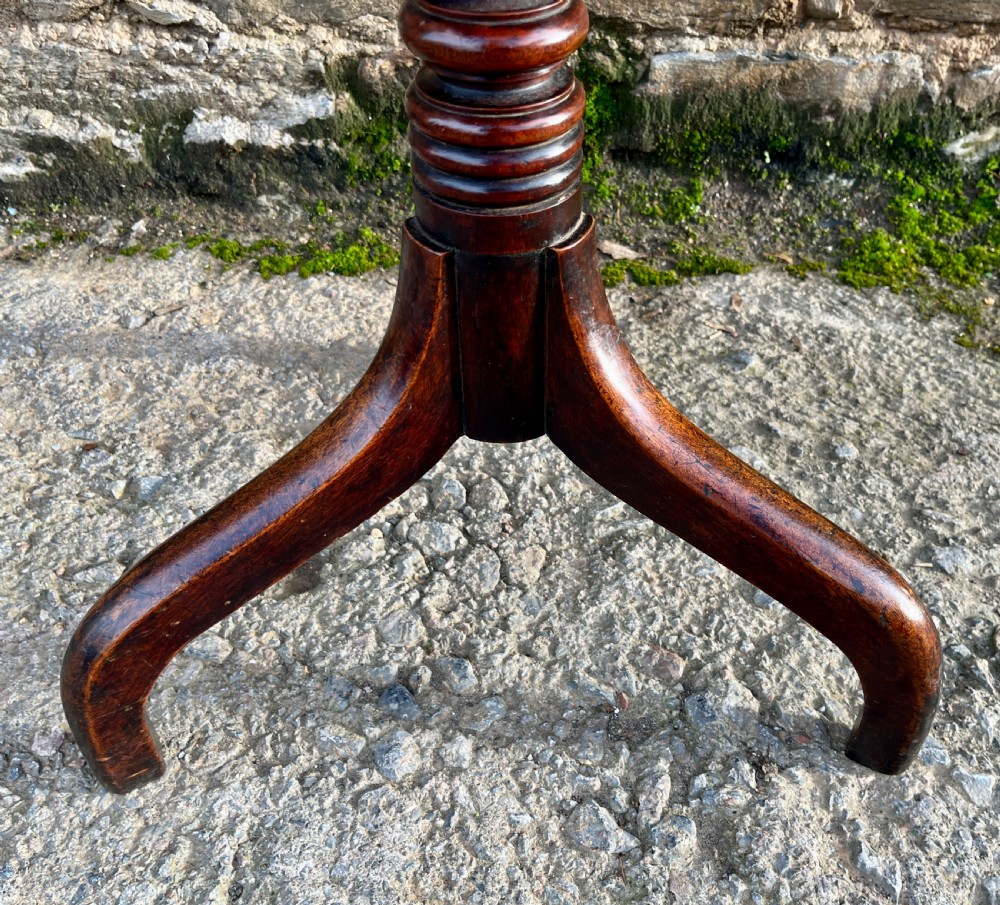 Regency Mahogany Tilt Top Wine Table View IX