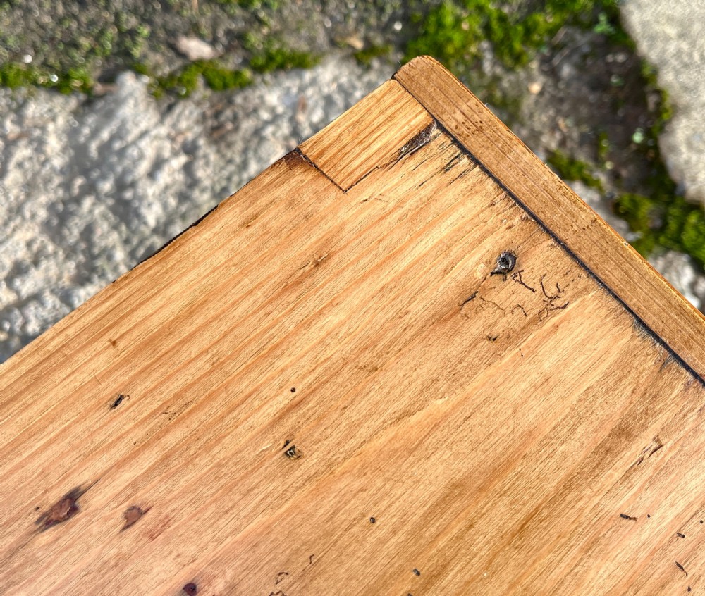 Small Antique Stripped Pine Blanket Box View XV