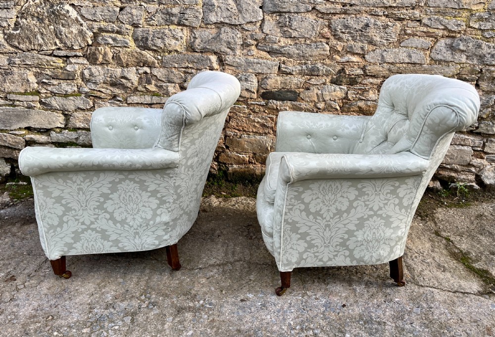 Pair of Antique Tub Chairs View III