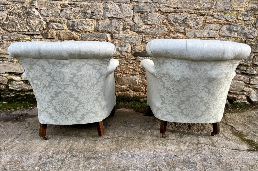 Pair of Antique Tub Chairs View V
