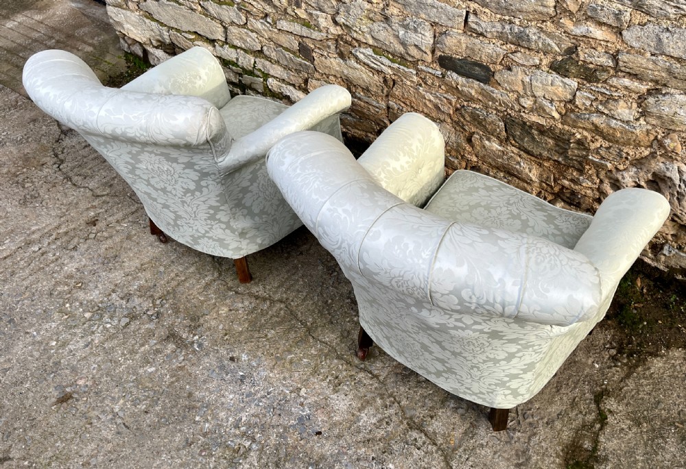 Pair of Antique Tub Chairs View VIII
