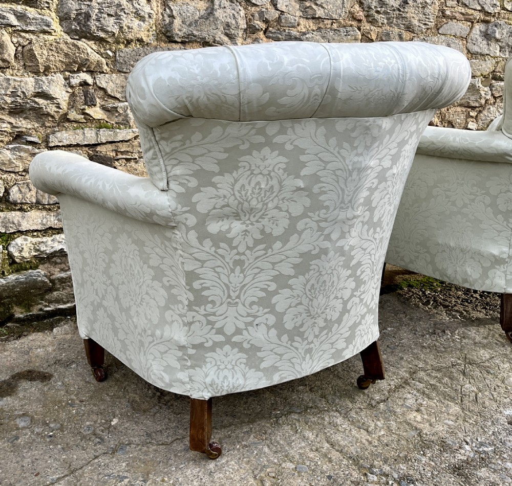 Pair of Antique Tub Chairs View XVI