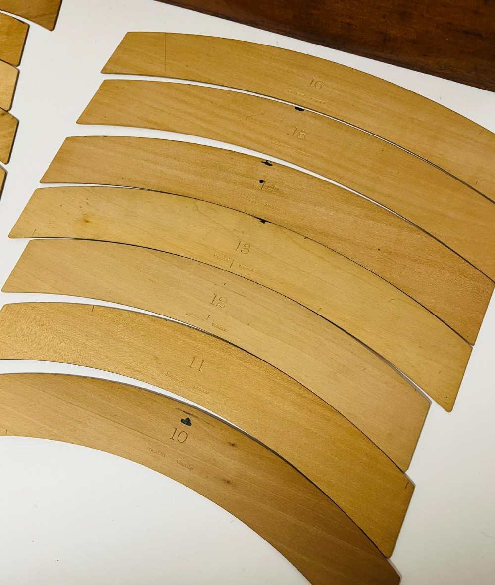 Set of Antique Draughtsman's Railway Curves by Stanley View III
