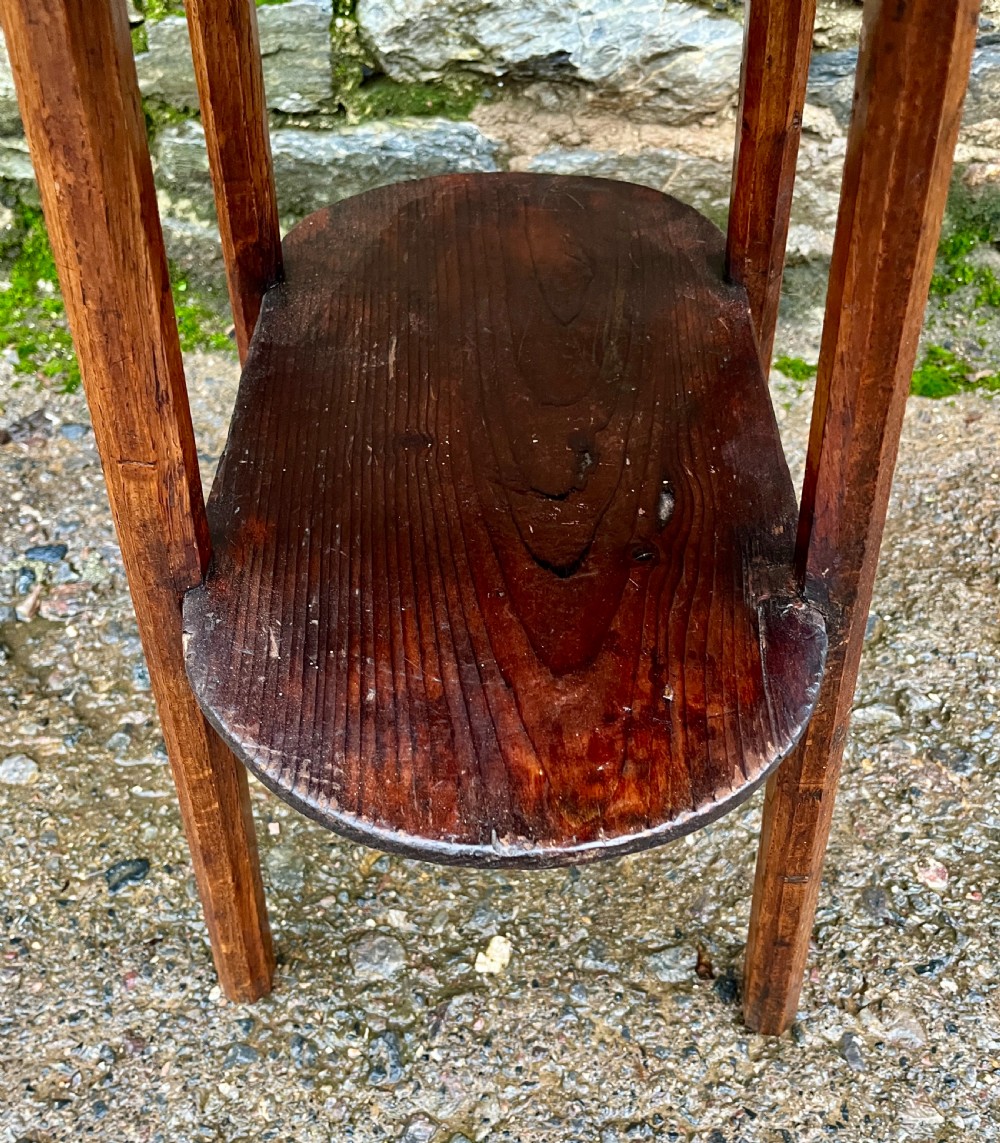 Antique Oak Two Tier Table View VIII