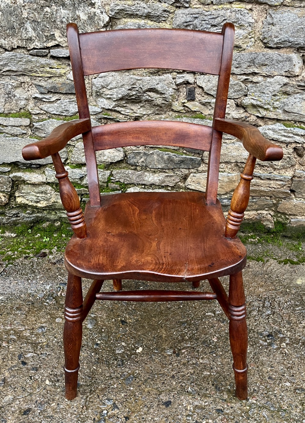 Antique Windsor Bar Back Carver Chair View II