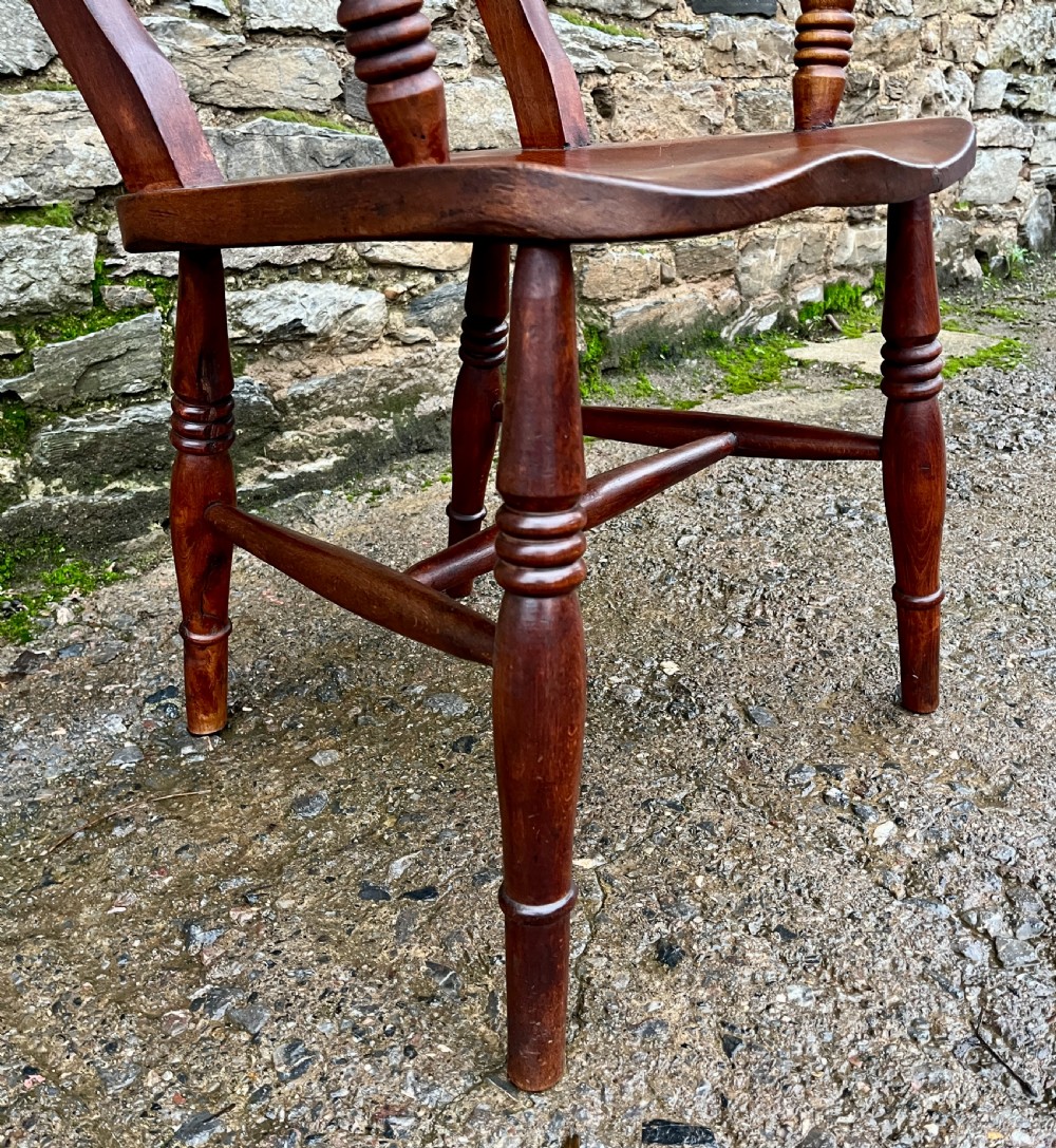 Antique Windsor Bar Back Carver Chair View IV