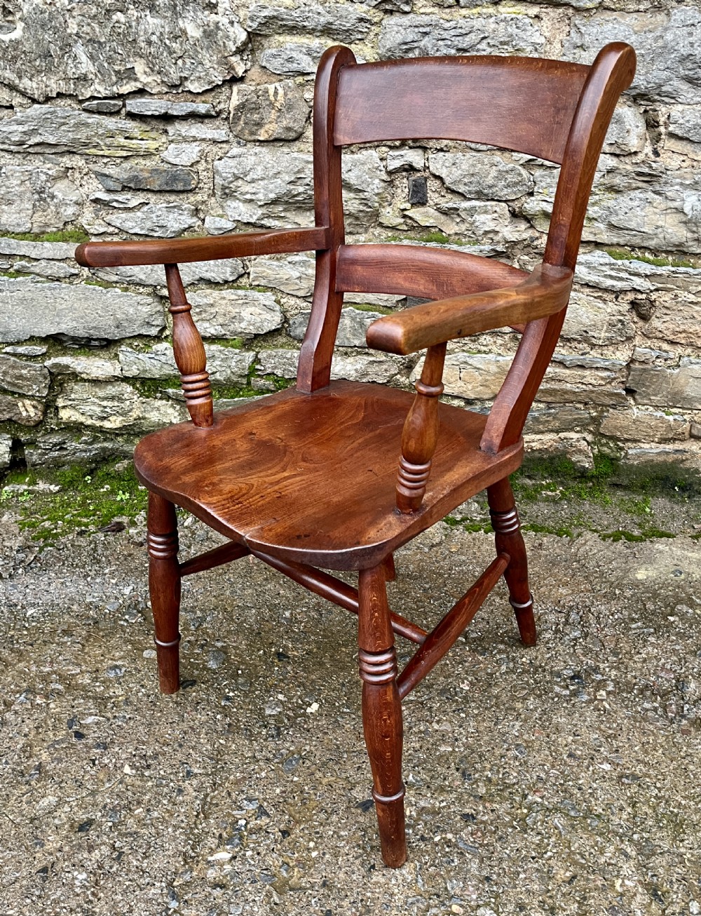 Antique Windsor Bar Back Carver Chair View V