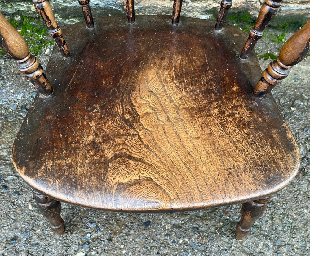 Antique Elm Captains Chair View II