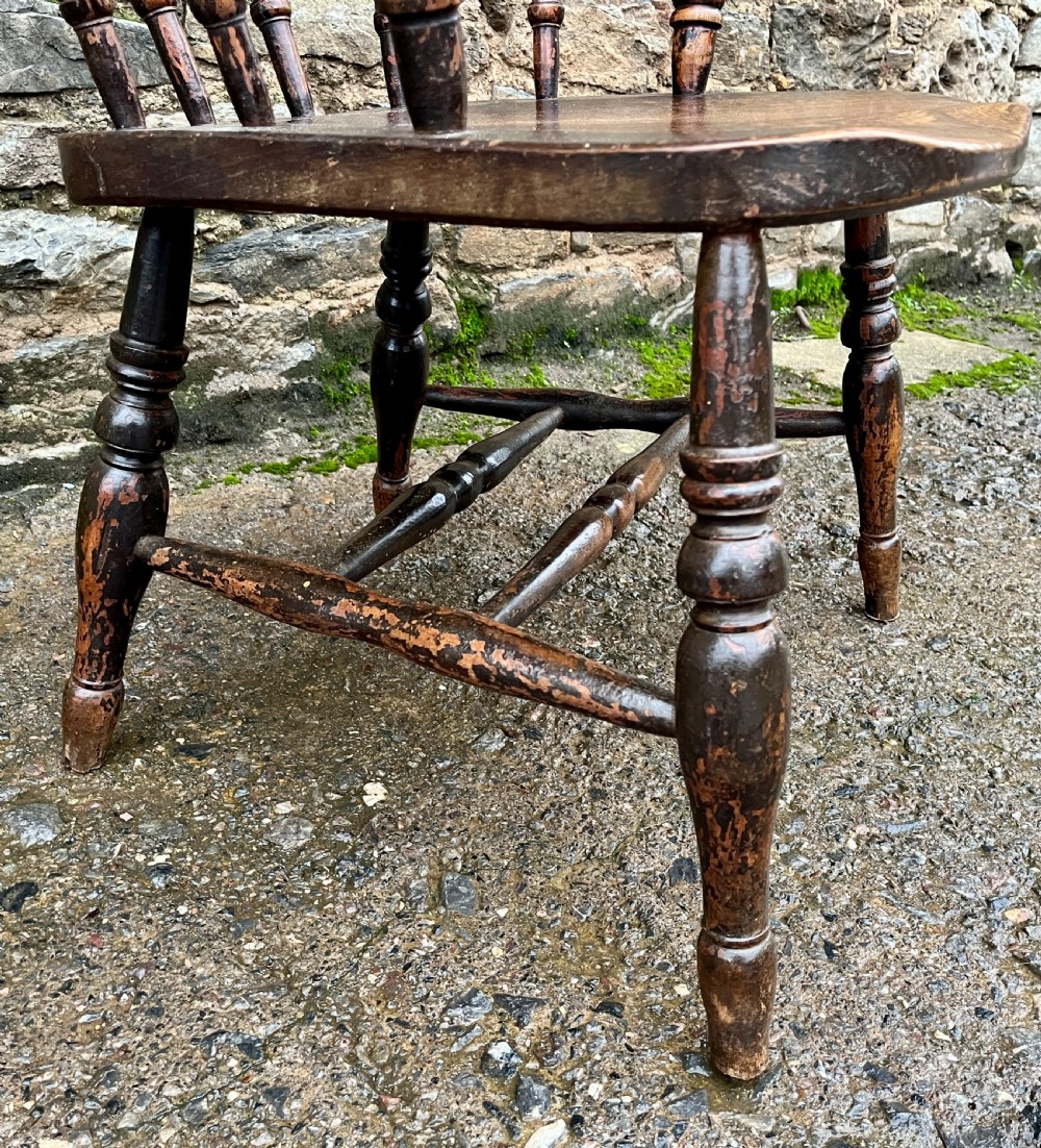 Antique Elm Captains Chair View VI