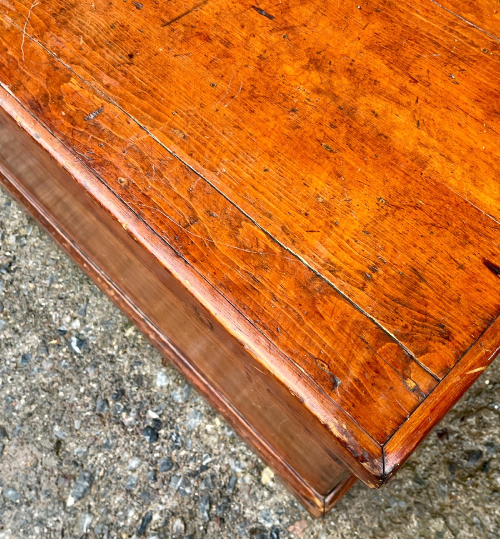 Antique Stained Pine Blanket Box View IX
