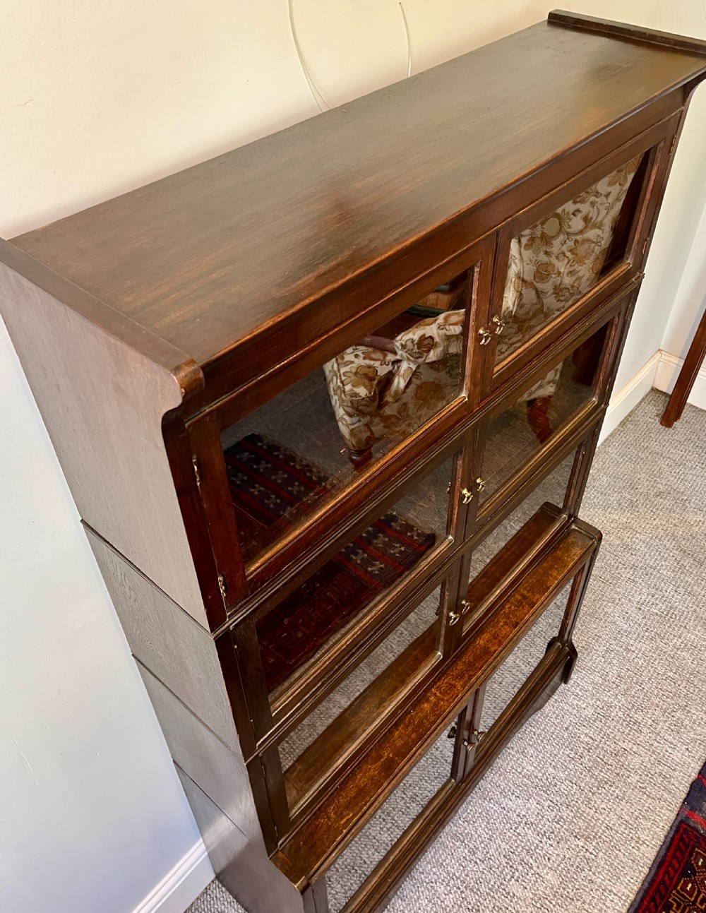 Antique Oak Stacking Barrister's Bookcase View VI