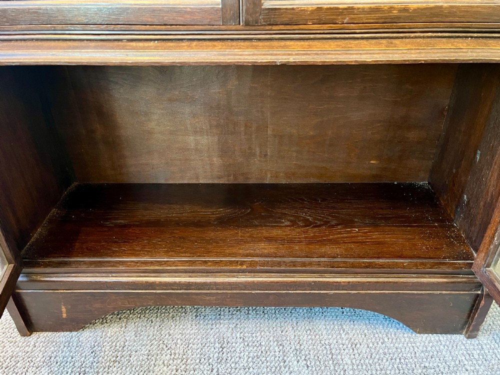 Antique Oak Stacking Barrister's Bookcase View X