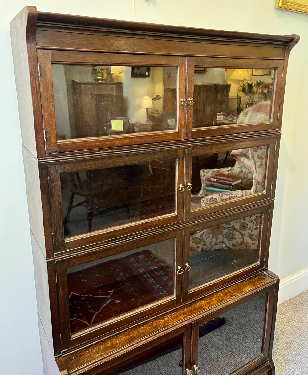 Antique Oak Stacking Barrister's Bookcase View XII