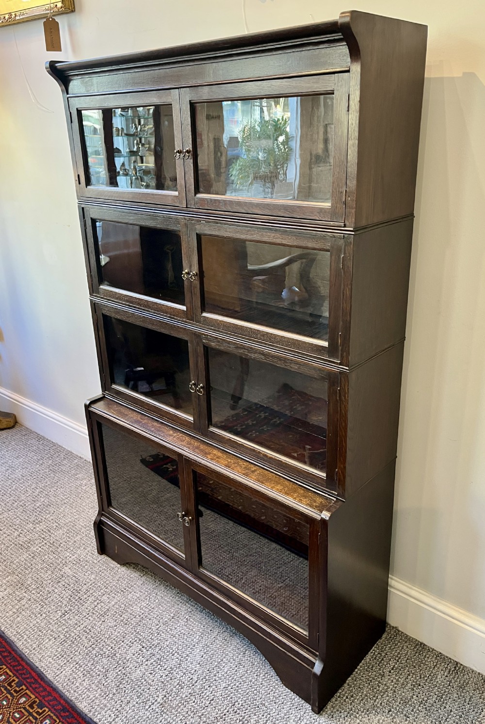 Antique Oak Stacking Barrister's Bookcase View XV