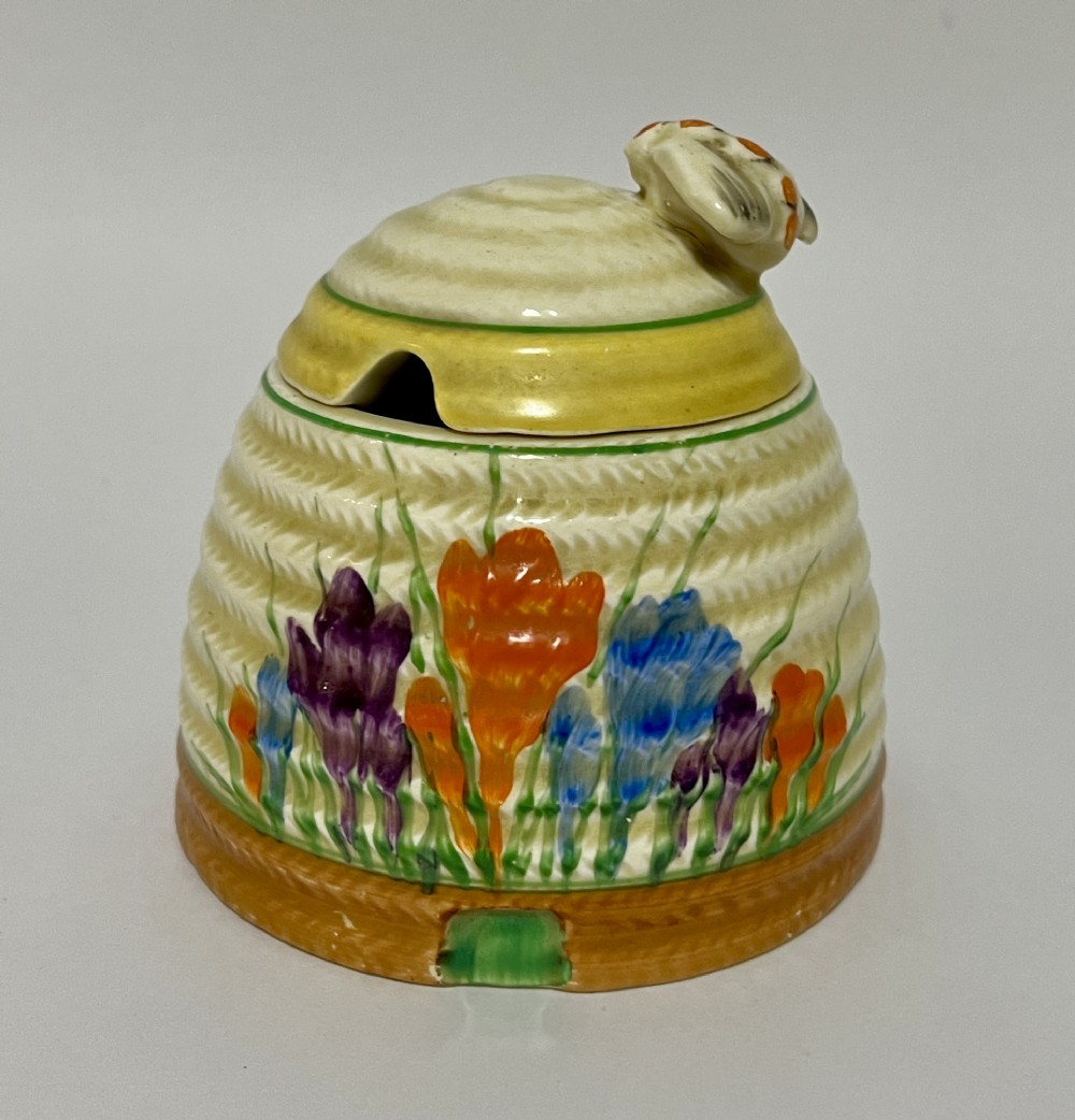 Clarice Cliff Crocus Honey Pot