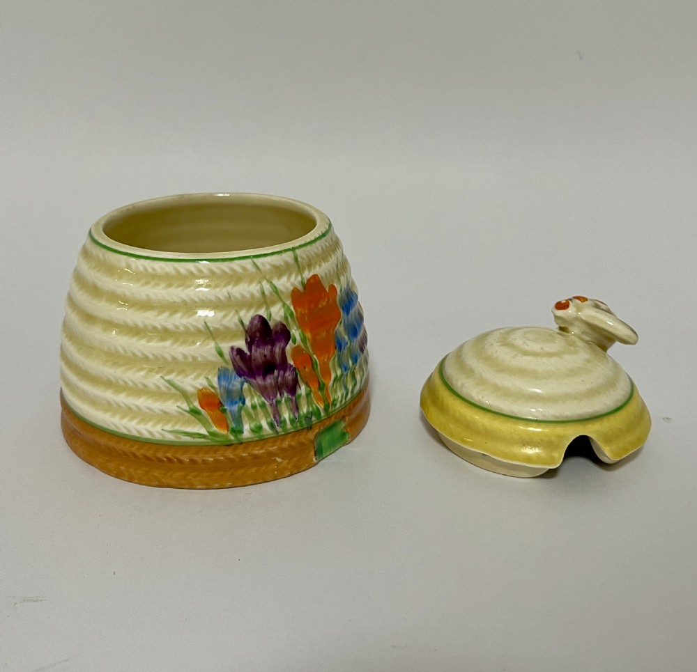 Clarice Cliff Crocus Honey Pot View V