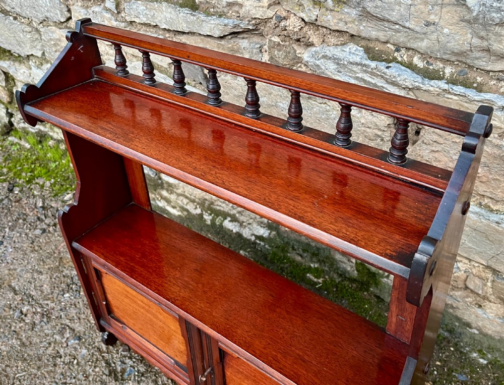 Antique Mahogany Wall Hanging Cabinet View III