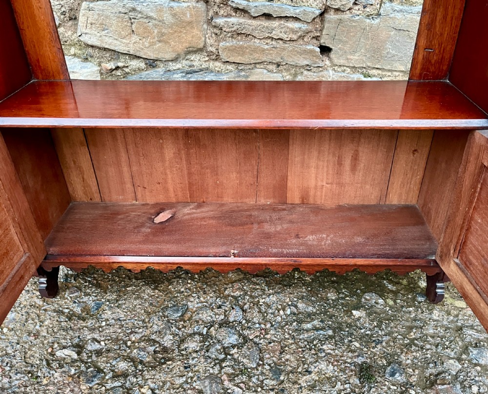 Antique Mahogany Wall Hanging Cabinet View IX