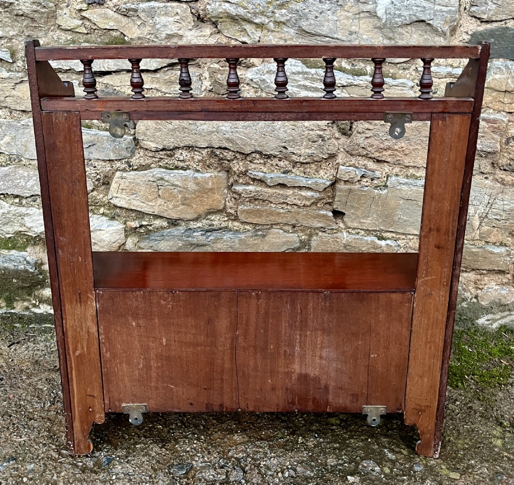 Antique Mahogany Wall Hanging Cabinet View XIV