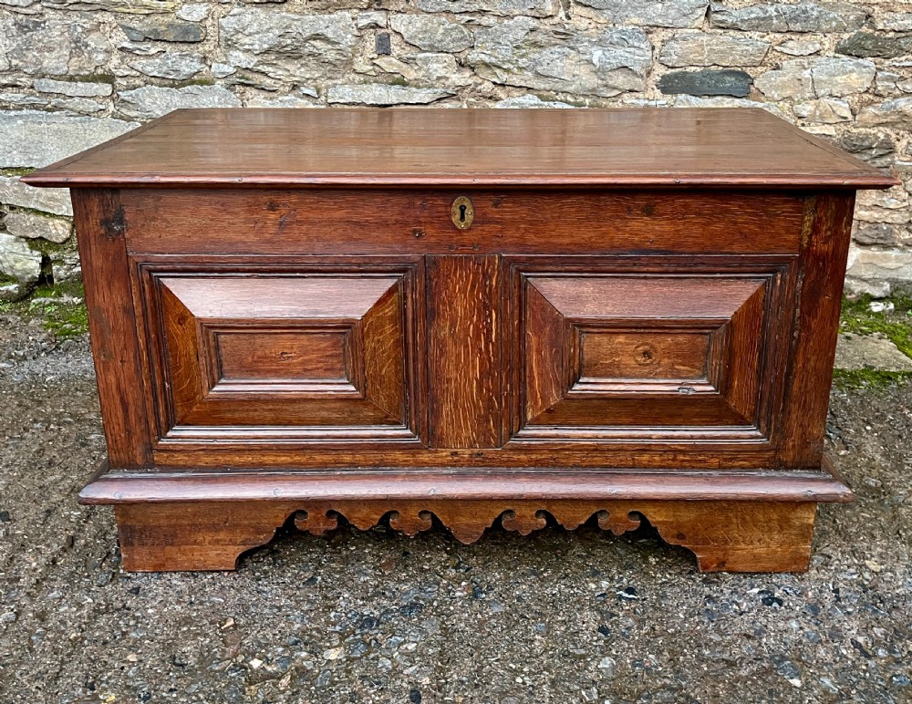 Antique Continental Oak Blanket Chest