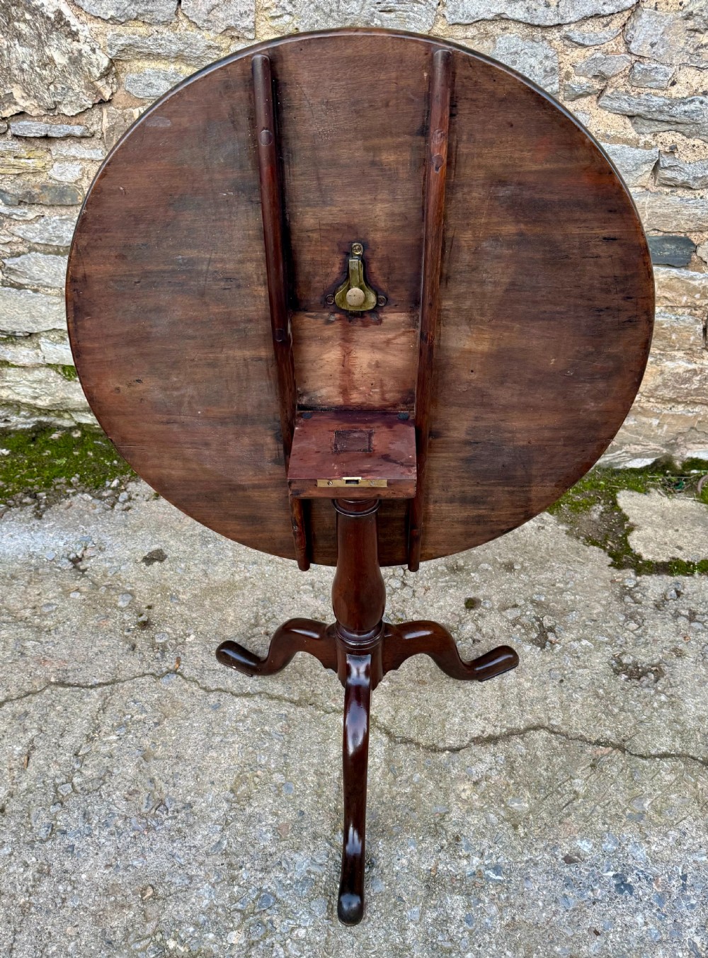 Georgian Mahogany Occasional Tilt Top Table View V