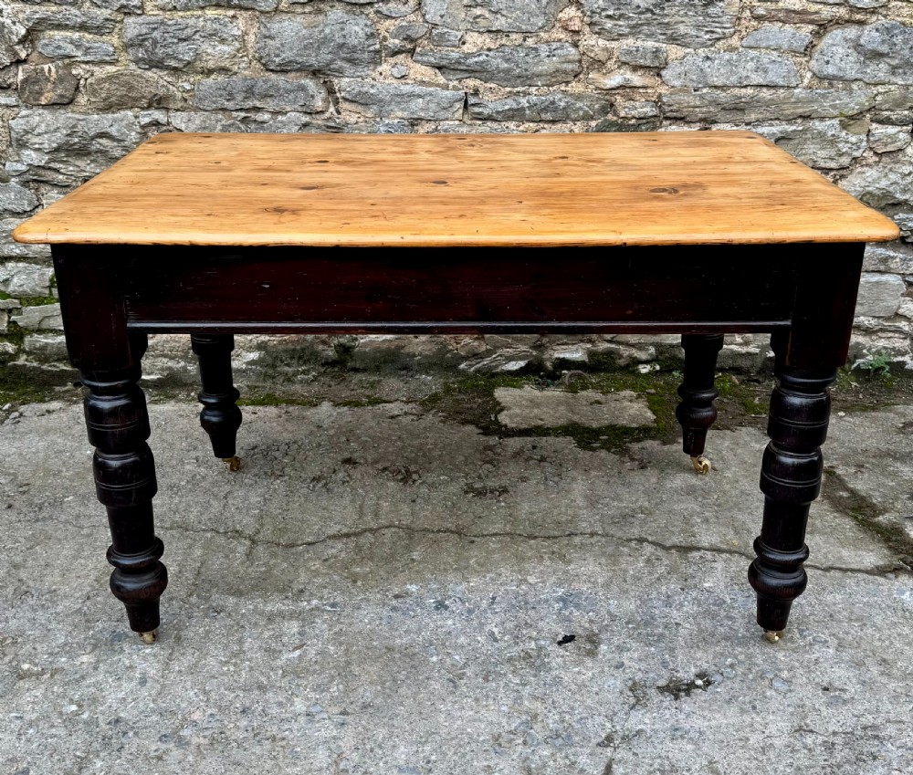 Victorian Pine Farmhouse Table View VII