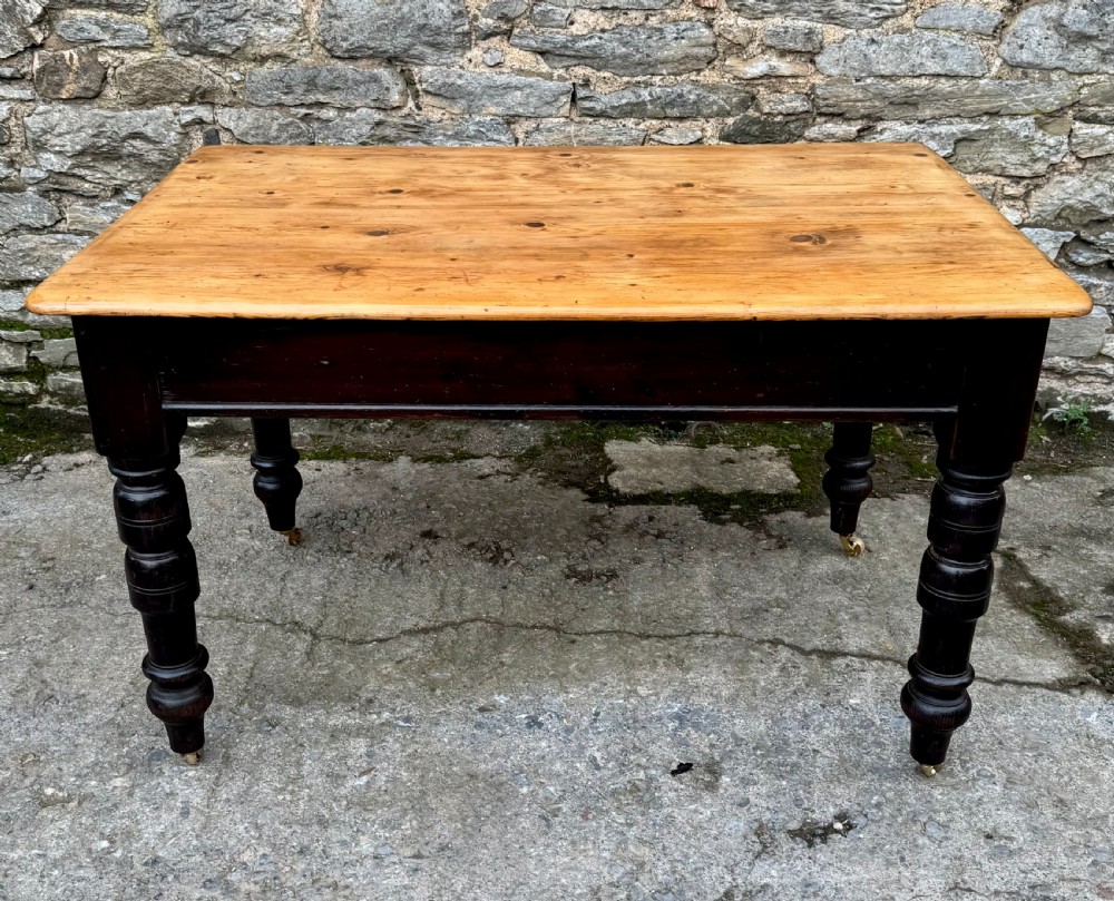 Victorian Pine Farmhouse Table View VIII