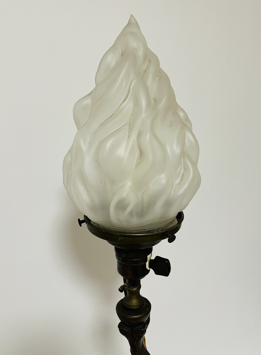 Art Nouveau Bronzed Figural Table Lamp View VI