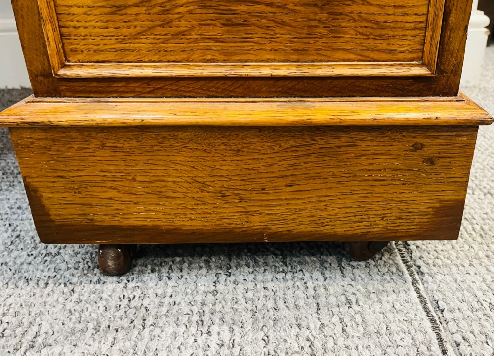 Victorian Oak Pedestal Desk View XIII