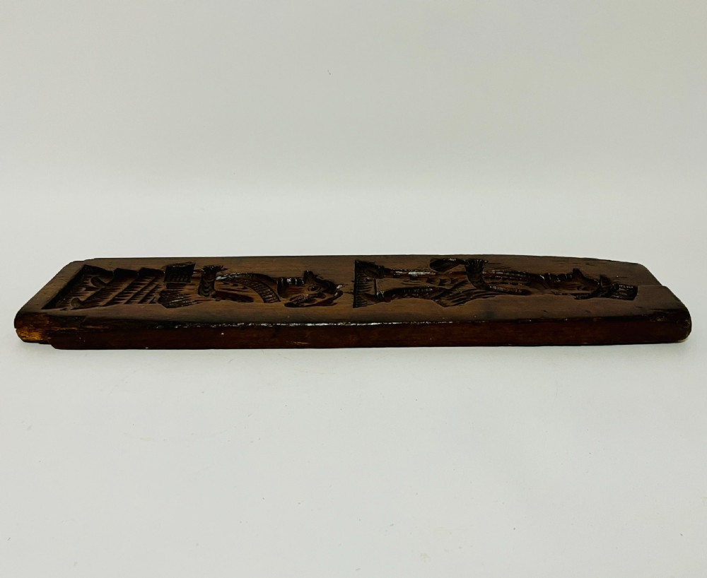 Antique Treen Gingerbread Mould View V