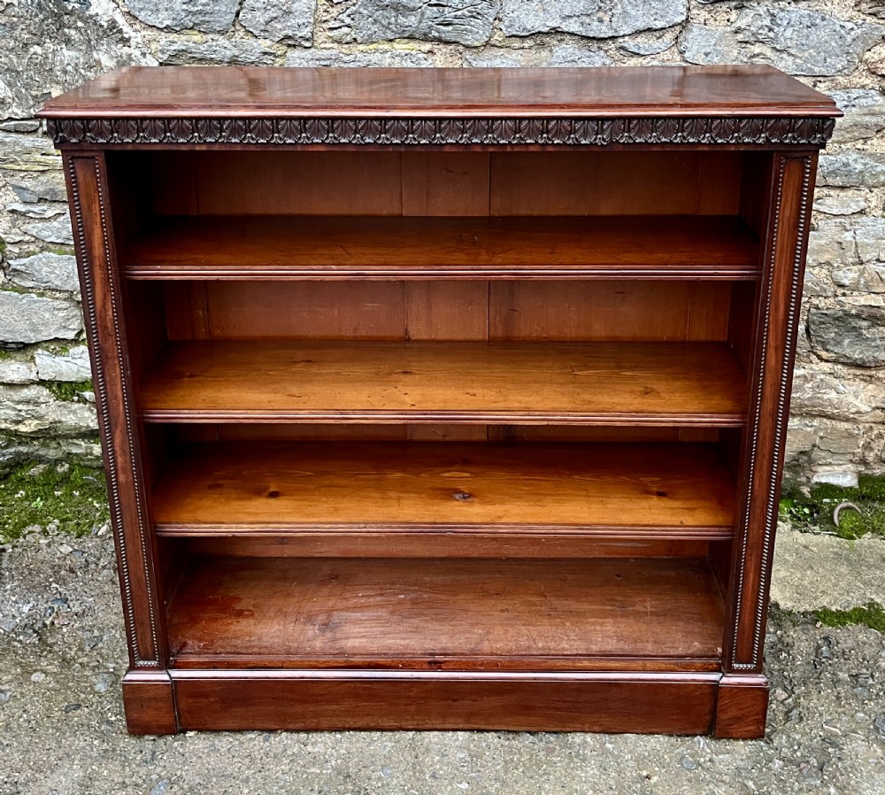 Victorian Mahogany Open Bookcase
