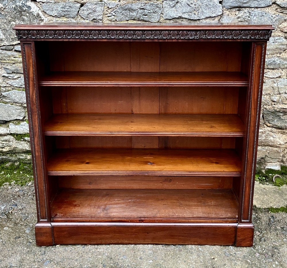 Victorian Mahogany Open Bookcase View II