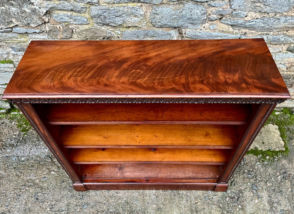 Victorian Mahogany Open Bookcase View III