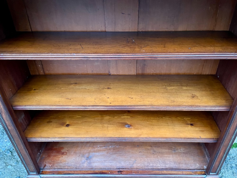 Victorian Mahogany Open Bookcase View IV